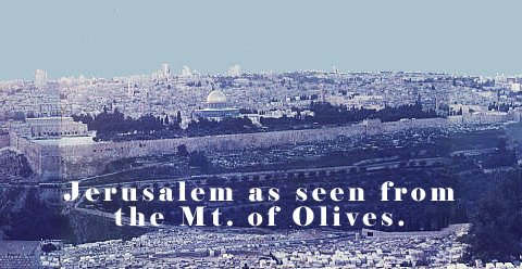 Photo of Jerusalem-as seen from the Mt. of Olives.